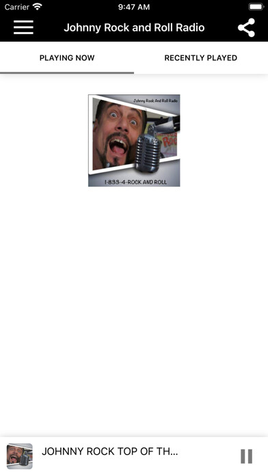 Emulate iPhone app Johnny Rock & Roll Radio using MyAndroid