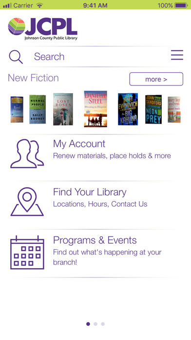 Emulate iPhone app Johnson Co Public Library – IN using MyAndroid