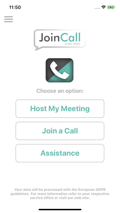 Emulate iPhone app JoinCall Audio Client using MyAndroid