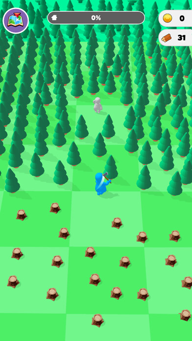 Emulate iPhone app Join Lumberjack: Craft & Build using MyAndroid