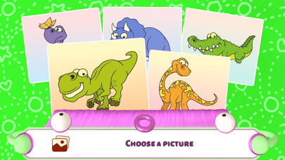 Emulate iPhone app Join the Dots - Dinosaurs using MyAndroid