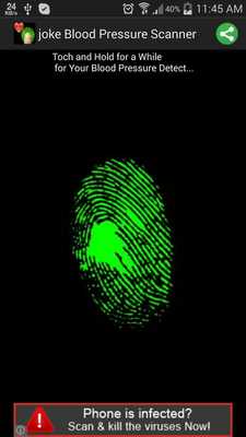 Emulate Android APK Joke blood pressure fingrprint Emulate Android APK Joke blood pressure fingrprint