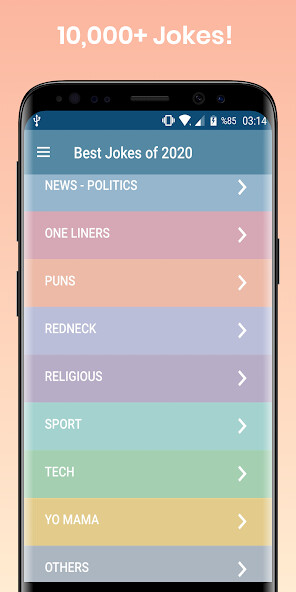 Run android online APK Joke Book - Funny 10000+ Jokes from MyAndroid or emulate Joke Book - Funny 10000+ Jokes using MyAndroid