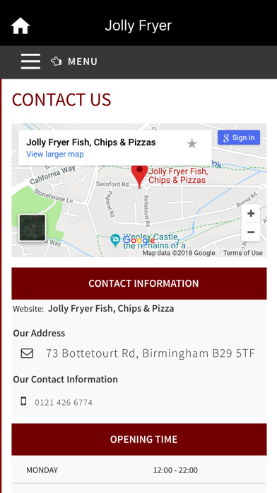 Emulate iPhone app Jolly Fryer Fish & Chips using MyAndroid Emulate iPhone app Jolly Fryer Fish & Chips using MyAndroid