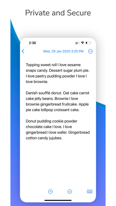 Emulate iPhone app Jonal: Private Journal & Diary using MyAndroid