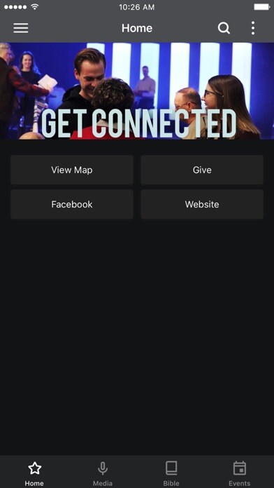 Emulate iPhone app Joplin Family Worship Center using MyAndroid