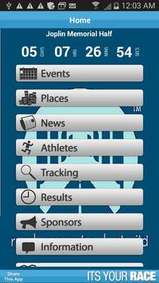 Emulate Android APK Joplin Memorial Half