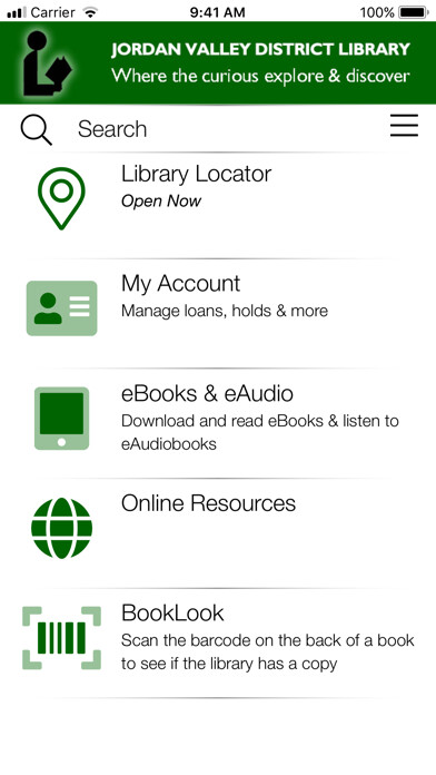 Emulate iPhone app Jordan Valley District Library using MyAndroid Emulate iPhone app Jordan Valley District Library using MyAndroid