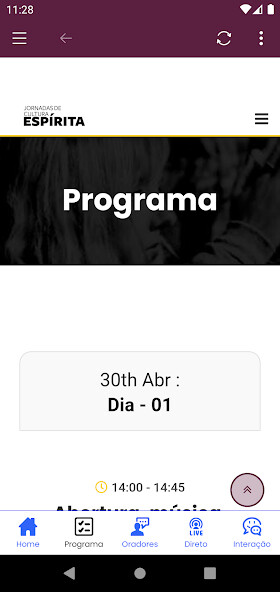 Run android online APK Jornadas de Cultura Espírita from MyAndroid or emulate Jornadas de Cultura Espírita using MyAndroid