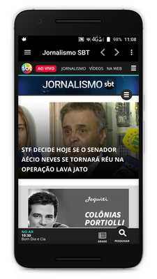 Emulate Android APK Jornalismo SBT