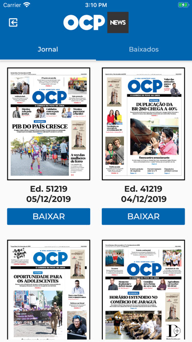Emulate iPhone app Jornal OCP using MyAndroid Emulate iPhone app Jornal OCP using MyAndroid