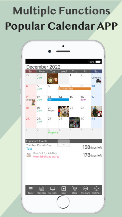 Emulate iPhone app Jorte Calendar using MyAndroid