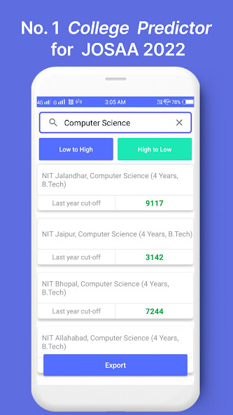 Run android online APK JOSAA Counselling IIT NIT IIIT from MyAndroid or emulate JOSAA Counselling IIT NIT IIIT using MyAndroid