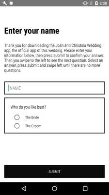 Emulate Android APK Josh and Christina Wedding App Emulate Android APK Josh and Christina Wedding App