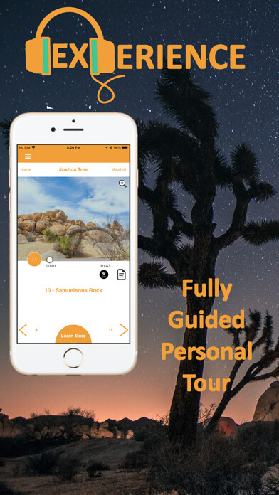 Emulate iPhone app Joshua Tree NP GPS Tour Guide using MyAndroid