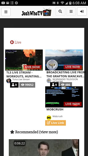 Run android online APK JoshWho TV from MyAndroid or emulate JoshWho TV using MyAndroid