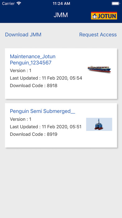 Emulate iPhone app Jotun Maintenance Manual using MyAndroid