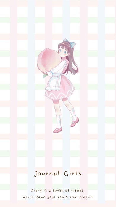 Emulate iPhone app Journal Girls - diary journal using MyAndroid