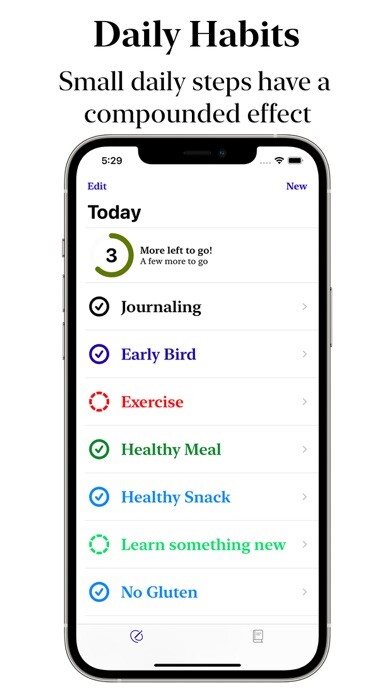 Emulate iPhone app Journal Habit using MyAndroid Emulate iPhone app Journal Habit using MyAndroid