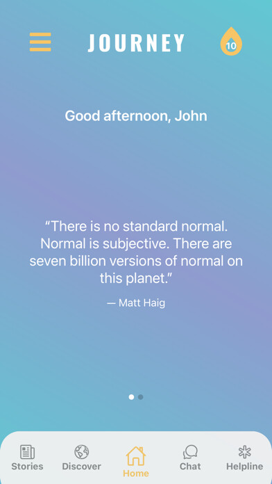 Emulate iPhone app Journey Mental Health using MyAndroid Emulate iPhone app Journey Mental Health using MyAndroid