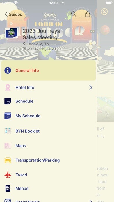 Emulate iPhone app Journeys Sales Meeting using MyAndroid