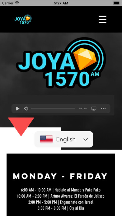 Emulate iPhone app JOYA 1570 AM using MyAndroid