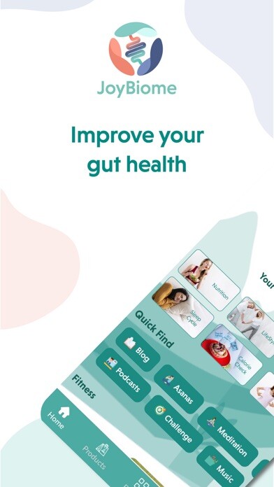 Emulate iPhone app JoyBiome : Health & happiness using MyAndroid