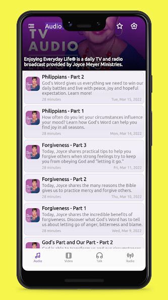 Emulate Android APK Joyce Meyer Sermons