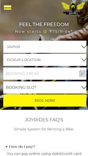 Run android online APK Joyrides - Bike Rental from MyAndroid or emulate Joyrides - Bike Rental using MyAndroid