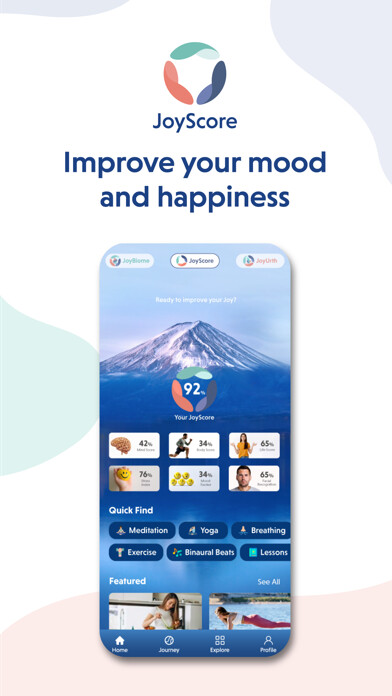 Emulate iPhone app JoyScore: Joy & Self-Care Tool using MyAndroid Emulate iPhone app JoyScore: Joy & Self-Care Tool using MyAndroid