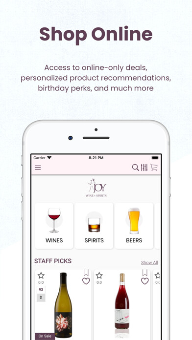 Emulate iPhone app Joy Wine and Spirits using MyAndroid Emulate iPhone app Joy Wine and Spirits using MyAndroid