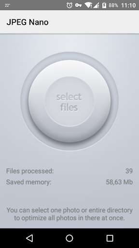 Run android online APK JpegNano Photo Optimizer(beta) from MyAndroid or emulate JpegNano Photo Optimizer(beta) using MyAndroid