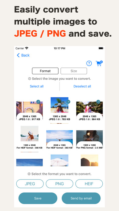 Emulate iPhone app JPEG & PNG JPG Convert format using MyAndroid