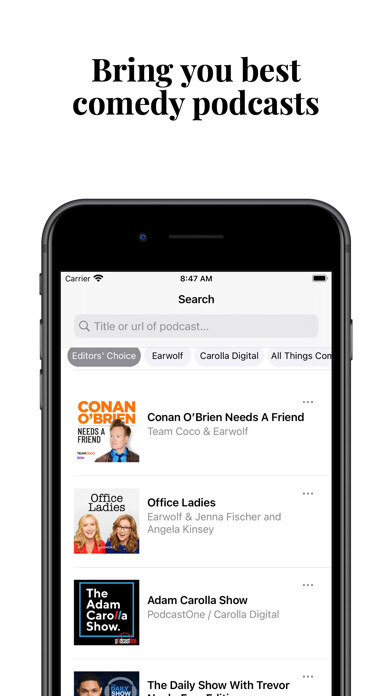 Emulate iPhone app JRE: Comedy Podcast Player using MyAndroid Emulate iPhone app JRE: Comedy Podcast Player using MyAndroid