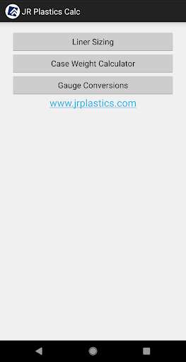 Run android online APK JR Plastics Calc from MyAndroid or emulate JR Plastics Calc using MyAndroid
