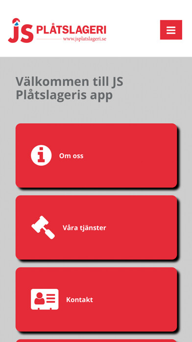 Emulate iPhone app JS Plåtslageri using MyAndroid Emulate iPhone app JS Plåtslageri using MyAndroid