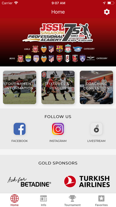 Emulate iPhone app JSSL Singapore Pro Academy 7s using MyAndroid