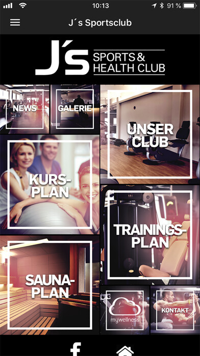 Emulate iPhone app J´s Sports & Health Club using MyAndroid Emulate iPhone app J´s Sports & Health Club using MyAndroid
