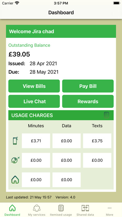 Emulate iPhone app JT My Account using MyAndroid Emulate iPhone app JT My Account using MyAndroid