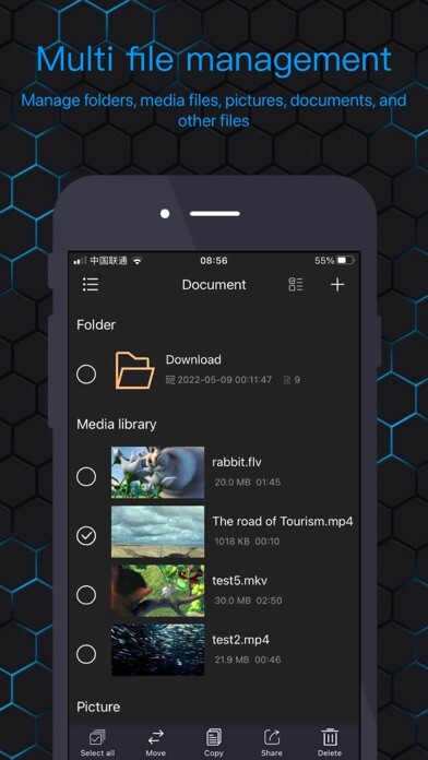 Emulate iPhone app JTPlayer -  Support all media using MyAndroid