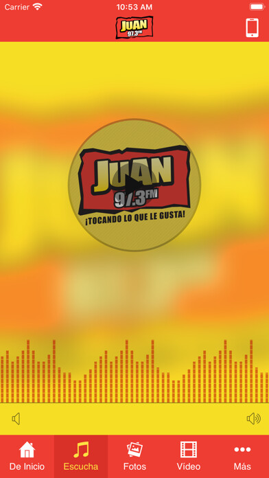 Emulate iPhone app Juan 97.3 using MyAndroid Emulate iPhone app Juan 97.3 using MyAndroid