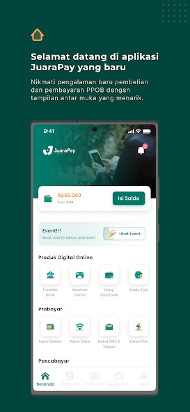 Run android online APK Juarapay: Pulsa PPOB Termurah from MyAndroid or emulate Juarapay: Pulsa PPOB Termurah using MyAndroid Run android online APK Juarapay: Pulsa PPOB Termurah from MyAndroid or emulate Juarapay: Pulsa PPOB Termurah using MyAndroid