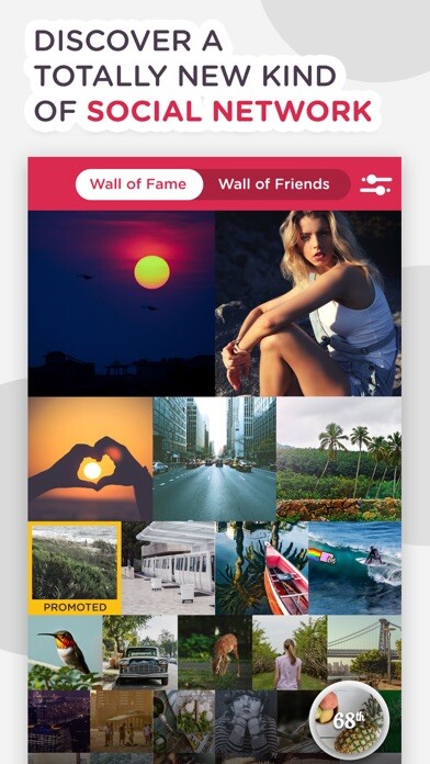 Emulate iPhone app Judg - Post & Become Famous ! using MyAndroid