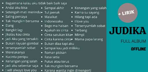 Run android online APK JUDIKA SIHOTANG Mp3 from MyAndroid or emulate JUDIKA SIHOTANG Mp3 using MyAndroid