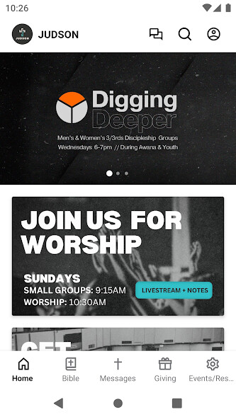 Run android online APK JUDSON CHURCH from MyAndroid or emulate JUDSON CHURCH using MyAndroid