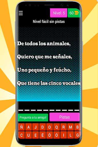Run android online APK Juego de adivinanzas-con niveles from MyAndroid or emulate Juego de adivinanzas-con niveles using MyAndroid
