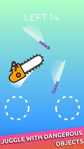 Run android online APK Juggling a knife and chainsaw from MyAndroid or emulate Juggling a knife and chainsaw using MyAndroid