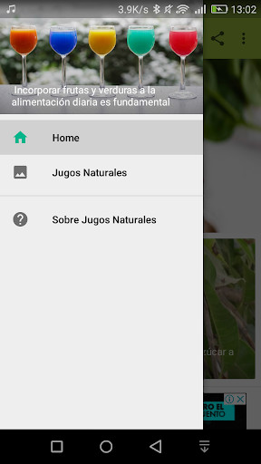 Emulate Android APK Jugos Naturales