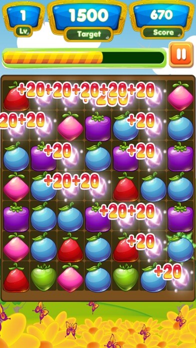 Emulate iPhone app Juice Fruit Pop - Match 3 using MyAndroid