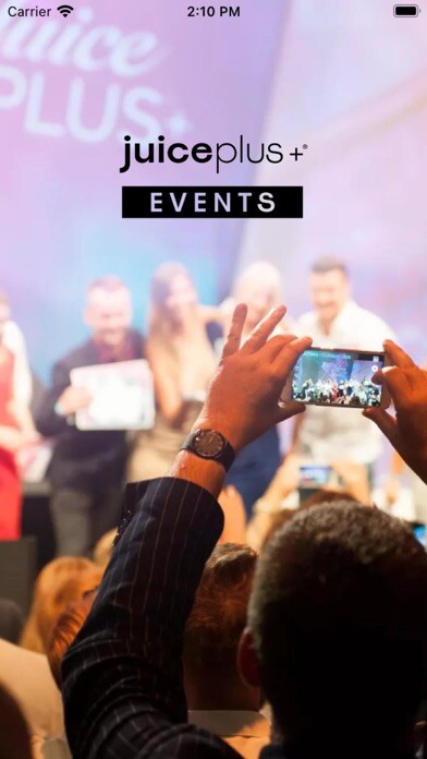 Emulate iPhone app Juice Plus+ Events using MyAndroid
